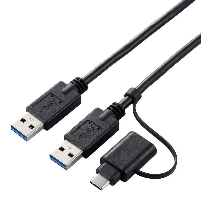 쥳ࡡELECOMUSB-CUSB-A  USB-A֥ [ž /1.5m /USB3.0] ѥ Windows11Macб ֥åUC-TV6BK
