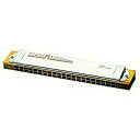 トンボ楽器 複音ハーモニカ21穴 特製トンボバンド No.1521(GNm)