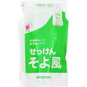 ミヨシ石鹸 ミヨシ液体せっけん そよ風 花束の香り つめかえ用 1000ml
