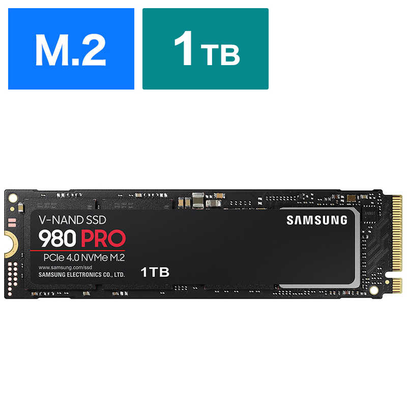 SAMSUNG　内蔵SSD PCI-Express接続 980 PRO [1TB /M.2]　MZ-V8P1T0B/IT