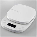 エレコム ELECOM キッチンスケール タイマー付 最大2kg 最小0.1g表示 ホワイト HCS-KS03WH