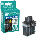 エコリカ LC09BK互換ブラザー用リサイクルインクカートリッジ ECI-BR09B