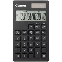 キヤノン CANON ビジネス電卓 「ビジネス向け手帳シリーズ」(12桁) KS-12T-BK