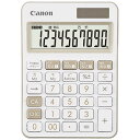 キヤノン CANON カラフル電卓(10桁) ミニ卓上 LS-105WUC-IV