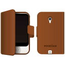 ソースネクスト POCKETALK (ポケトーク) S 専用手帳型ケース PTS-NBR ブラウン