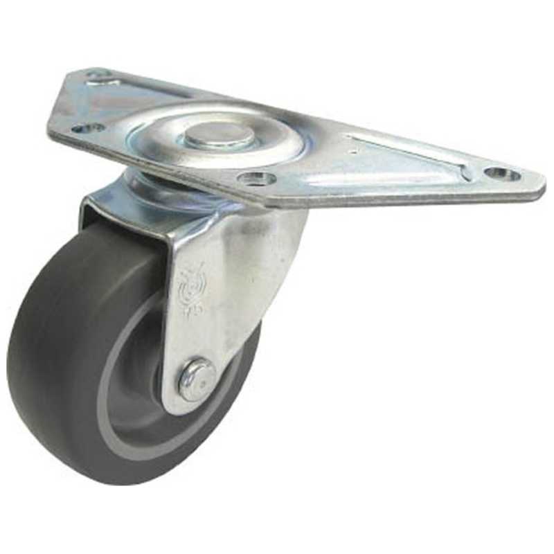 ユーエイキャスター　コーナー用キャスター自在車　65径エラストマー車輪　SGC65EL(4)