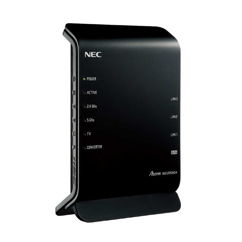 NEC 無線LANルーター Wi-Fiルーター ac/n/a/g/b 目安：〜4LDK/3階建 PA-WG1200HS4