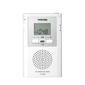 東芝　TOSHIBA　「ワイドFM対応」FM／AM　携帯ラジオ　TY-SPR4