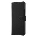 レイアウト Xperia 8 手帳 シンプル マグネット スリープ対応/ブラック/ブラック RT-RXP8ELC3/BB