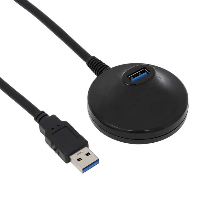アイネックス 1．5m［USB−A オス→メス USB−A］延長3．2 Gen1ケーブル 卓上型 ブラック U31AA-MF15DSK