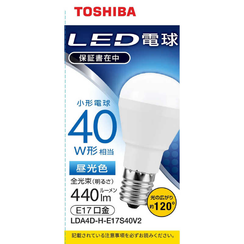 楽天市場】東芝 led電球 e17 40wの通販