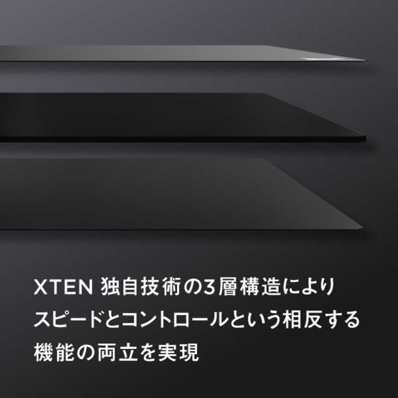 XTEN　PSGBAAX　ゲーミングマウスパッド　［340x280x2mm］　G-CLOTH/BALANCE Sサイズ ブラック