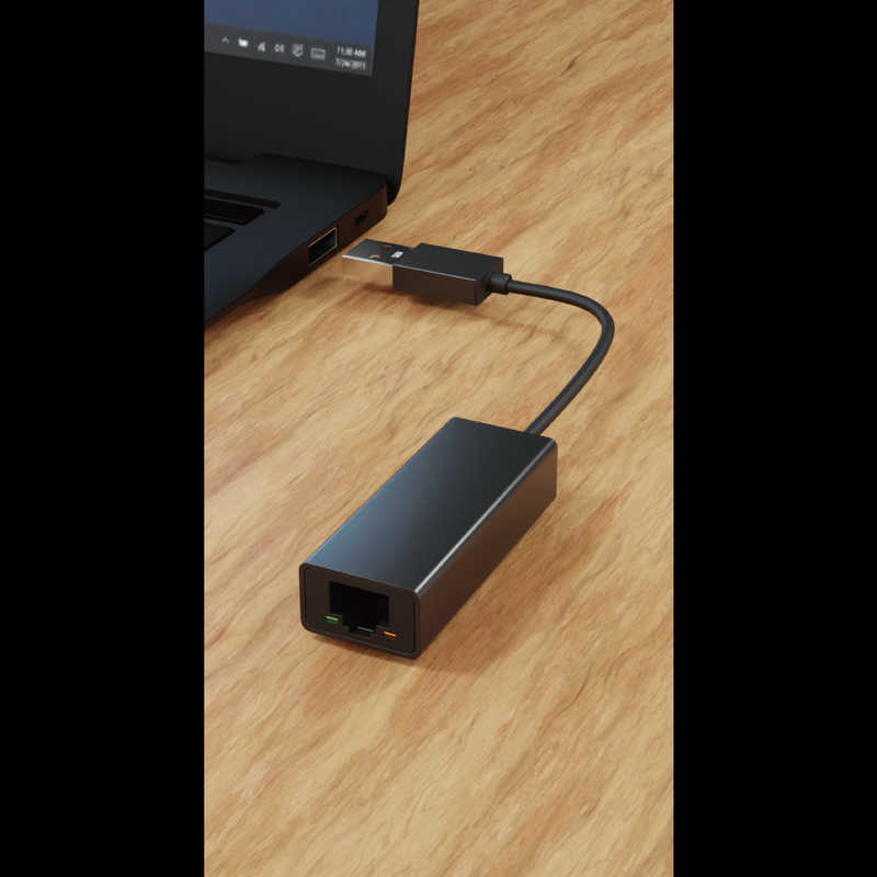 AREASD-NSLAN-A1PC/SwitchのUSBポートに接続して有線LANポートに変換!USBギガビットLANアダプターコンスタンチン3.0ブラック