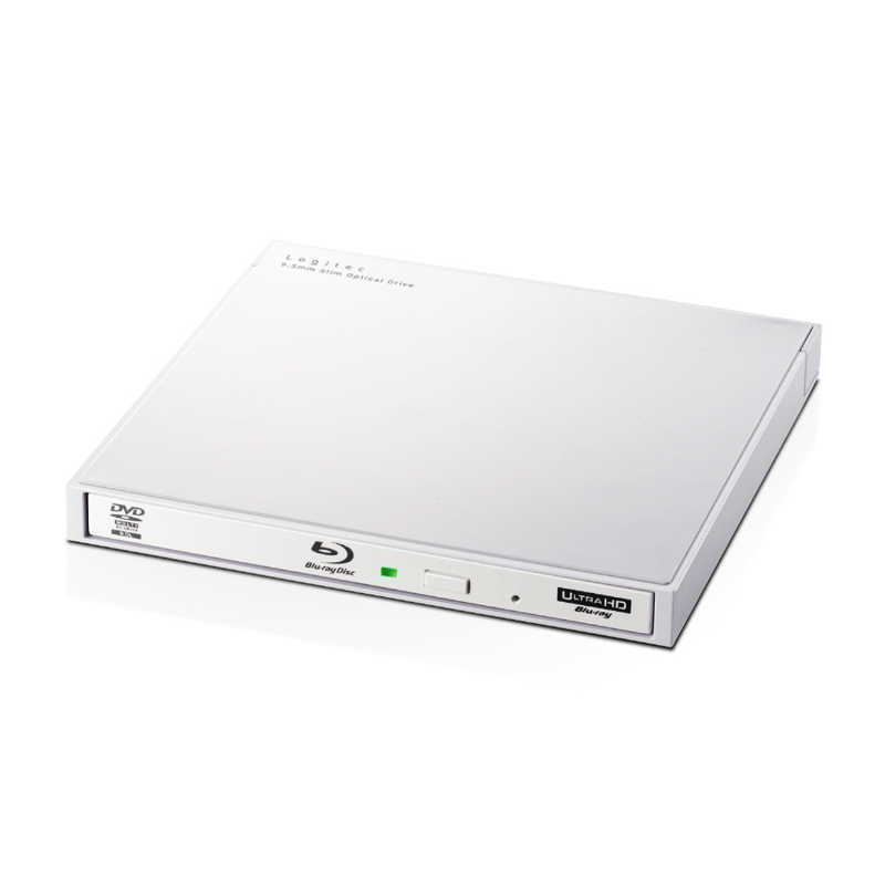 エレコム　ELECOM　Blu−rayディスクドライブ／USB3．0／スリム／書キ込ミソフト付／UHDBD対応／ホワイト　LBD-PWA6U3…