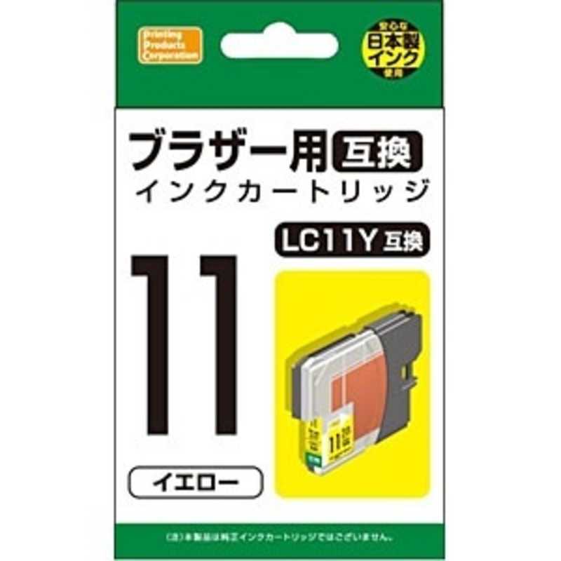 【商品解説】【対応インクカートリッジ】ブラザー：LC11Y【スペック】●型式：PP-BLC11Y（PPBLC11Y（イエロ）●JANコード：4580352840401この商品は宅配便でお届けする商品です出荷可能日から最短日時でお届けします。※出荷完了次第メールをお送りします。配送サービス提供エリアを調べることができます「エリア検索」をクリックして、表示された画面にお届け先の郵便番号7桁を入力してください。ご購入可能エリア検索お買い上げ合計3,980円以上で送料無料となります。※3,980円未満の場合は、一律550円（税込）となります。●出荷可能日から最短日時でお届けします。（日時指定は出来ません。）　※お届け時に不在だった場合は、「ご不在連絡票」が投函されます。　「ご不在連絡票」に記載された宅配業者の連絡先へ、再配達のご依頼をお願いいたします。●お届けは玄関先までとなります。●宅配便でお届けする商品をご購入の場合、不用品リサイクル回収はお受けしておりません。●全て揃い次第の出荷となりますので、2種類以上、または2個以上でのご注文の場合、出荷が遅れる場合があります。詳細はこちら■商品のお届けについて商品の到着日については、出荷完了メール内のリンク（宅配業者お荷物お問い合わせサービス）にてご確認ください。詳しいお届け目安を確認する1度の注文で複数の配送先にお届けすることは出来ません。※注文時に「複数の送付先に送る」で2箇所以上への配送先を設定した場合、すべてキャンセルとさせていただきます。