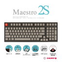 【商品解説】テンキーレスサイズ、なのにフルキーボードのような2S。ARCHISS最上級モデル。●テンキーレスサイズ、なのにフルキーボード一部キー機能をFnキーとの合わせ押しに変更することで、　テンキー付きでありながら、テンキーレスサイズ同等サイズに収めることに成功した独自配列。究極の省スペースフルキーボードです。●摩耗に強い昇華印刷採用キー印字方式は、昇華印刷を採用（※1）インクをキーキャップに浸透させるため、他の印刷方式に比べ、長時間の使用による文字の薄れがなく、耐摩耗性に非常に優れた印刷です。また、1．5mmの厚手のキーキャップを採用しています。※1：斜面印字は、シルク印字になります。●macOS風配列最適化モードソフトウェアを使わずに、macOS標準キーボードの配列／キー操作に近づけるためのモードです。モードONの状態では、いくつかのキー機能がマルチメディアファンクションやmacOS特有のショートカットに切り替わります。また、後述の背面DIPスイッチとの併用で、よりMacBookやMac純正キーボードにより近づけることができます。詳しくは、マニュアルのP12−P13をご参照ください。※macOS　HighSierra／Mojaveにて動作確認済み。予期せぬmacOSやApple機器の仕様変更があった場合、対応できかねる場合がございます。予めご了承ください。●キー入力の切替・制限等に便利なDIPスイッチ付き背面に搭載したDIPスイッチで、ソフトフェアを使わずに、ハードウェア側でキー配列を入替・制限することが出来ます。●PCゲーム使用時に便利な機能（キーロック、USB　Nキーロールオーバー、マルチメディアファンクション）誤打によりアプリケーションが停止してしまうキー（Windowsキー・半角／全角キー）をロックする機能や、DIPスイッチ4をONにすることで、　USB　Nキーロールオーバーに切り替えることができます。また、Fnキーとの同時押しで、マルチメディアファンクション（音量調整、再生／停止など）が操作可能です。●パワフルなARMベースMCU搭載メインコントローラーには、ARM　Cortex−M0（32bit）プロセッサ搭載。パワフルなマイクロコントローラーで様々な新機能が可能になりました。　また、USB経由で、WindowsPCからのファームウェアアップデートにも対応しました。●USB−C変換アダプタを標準バンドル採用率が高くなってきたUSB−Cコネクタ接続での使用を想定し、USB−AからUSB−Cへ変換するアダプタを標準付属しました。●CHERRY　MXスイッチ搭載キースイッチに「CHERRY　MXスイッチ」を搭載。　メカニカルキーボードの定番CHERRY　MXスイッチ7種を採用しました。　個性を持ったキースイッチを採用した7モデルから、用途や嗜好にあわせたセレクトが可能です。●黒軸：押鍵する力がキーストロークに応じて直線的（リニア）に変化します。●茶軸：軽いキータッチと、打鍵する際にスイッチが入った感覚（クリック感）があります。●青軸：軽いキータッチとクリック感、カチッという軽いクリック音が出す。●赤軸：黒軸と同様に、押鍵する力がキーストロークに応じて直線的（リニア）に変化します。黒軸より軽いキータッチが特長です。●静音赤軸：赤軸と同様の軽いキータッチが特長で、底打ちの打音を軽減する仕様です。●スピードシルバー軸：キー入力の位置が浅く、高速入力が可能です。赤軸と同様の軽いキータッチが特長です。●クリア軸：茶軸と同様に、打鍵する際にスイッチが入った感覚（クリック感）があります。茶軸より重いキータッチが特長です。●過去のARCHISSキーボードの魅力的な仕様も周到しています取り回しに便利な3方向ケーブルガイド・耐久性の高いFR−4（ガラスエポキシ）素材の二層基板採用・安定したキー入力をサポートする、剛性の高い鉄板シャーシと筐体設計・ラバーストッパー付きのチルトスタンド【スペック】●型式：AS-KBM98/SRGB 英語(US ANSI)配列（ASKBM98SRGB）●JANコード：4582353584919サイズ(H×W×D)mm：約38×385×144mmケーブル長(m)：1.8本体重量：1.16kg（ケーブル除く）キー数：98対応機種：USB搭載PC対応OS：Windows10/macOS接続方法：有線インターフェース：USBキー配列：英語配列キータイプ：メカニカルテンキー：有キーストローク：3.7(-0.4)mmキーピッチ(mm)：19mm付属品：・USBケーブル（専用ケーブルバンド付属）：1本・USB-A →USB-C 変換アダプタ　：1個・キーキャップ引き抜き工具　：1個・交換用キーキャップ（計8個）　ESCキーキャップ（通常フォント）：1個CapsLockキーキャップ（段差有）：1個Ctrl（段差有/段差無）、CapsLockキーキャップ：各1個Windowsロゴ、Altキーキャップ　：各1個Fnキーキャップ：各1個・ユーザーマニュアル兼 保証書この商品は宅配便でお届けする商品です出荷可能日から最短日時でお届けします。※出荷完了次第メールをお送りします。配送サービス提供エリアを調べることができます「エリア検索」をクリックして、表示された画面にお届け先の郵便番号7桁を入力してください。ご購入可能エリア検索お買い上げ合計3,980円以上で送料無料となります。※3,980円未満の場合は、一律550円（税込）となります。●出荷可能日から最短日時でお届けします。（日時指定は出来ません。）　※お届け時に不在だった場合は、「ご不在連絡票」が投函されます。　「ご不在連絡票」に記載された宅配業者の連絡先へ、再配達のご依頼をお願いいたします。●お届けは玄関先までとなります。●宅配便でお届けする商品をご購入の場合、不用品リサイクル回収はお受けしておりません。●全て揃い次第の出荷となりますので、2種類以上、または2個以上でのご注文の場合、出荷が遅れる場合があります。詳細はこちら■商品のお届けについて到着日については、出荷完了メール内のリンク（宅配業者お荷物お問い合わせサービス）にてご確認ください。詳しいお届け目安を確認する1度の注文で複数の配送先に配送する事は出来ません。※注文時に「複数の送付先に送る」で2箇所以上への配送先を設定した場合、全てキャンセルとさせていただきます。