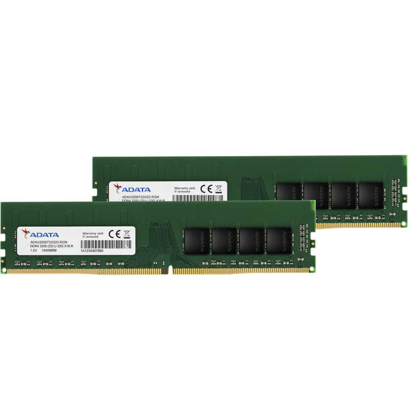 ADATA 増設用メモリ デスクトップ用 DIMM DDR4 /32GB /2枚 AD4U3200732G22-D DIMM DDR4 /32GB /2枚