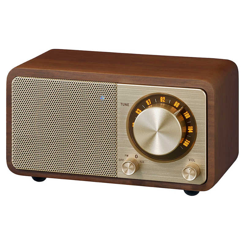 SANGEAN　FMラジオ対応　ブルートゥーススピーカー　ウォールナット　WR-301 
