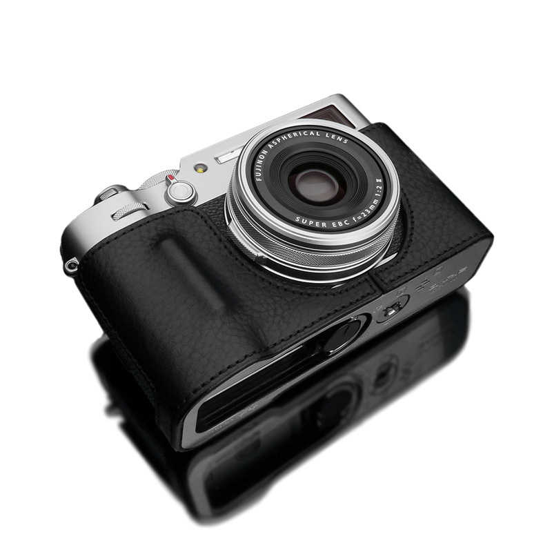 GRAIZ　GARIZ　FUJIFILM　X100V用　本革カメラケース　ブラック　ブラック　HG-X100VBK