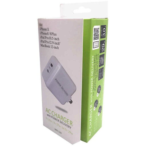 オズマ AC − USB充電器3A/29W (Type−Cポート) IH-ACC30PDLW ホワイト オズマ AC − USB充電器3A/29W (Type−Cポート) IH-ACC30PDLW ホワイト