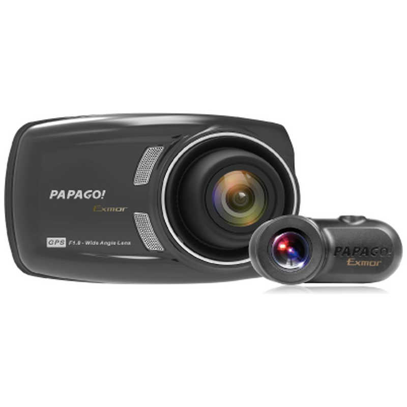 PAPAGO ドライブレコーダー [前後カメラ対応 /Full HD（200万画素） /一体型] GSS36GS132G PAPAGO!