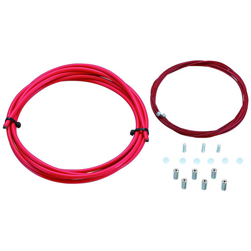 KCNC　ブレーキケーブル　ブレーキケーブルハウジング＆ワイヤーキット　ロード用　レッド　2205820