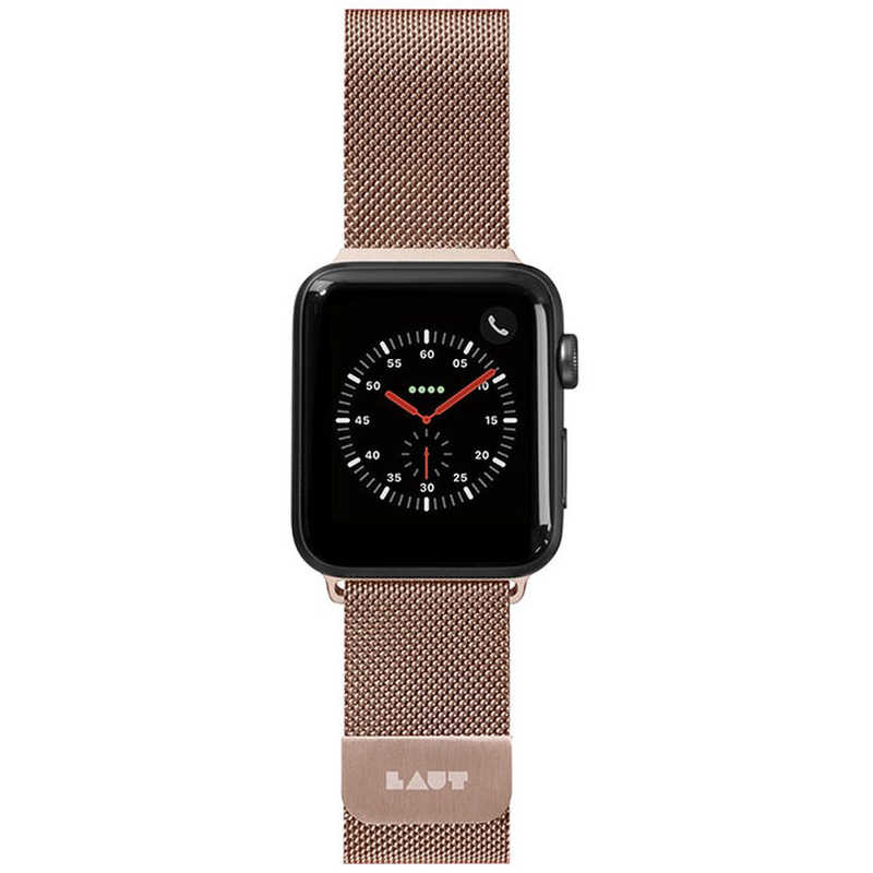 LAUT APPLE WATCH 1/2/3/4 38/40MM BAND LAUT LAUT_AWS_ST_RG ローズゴールド
