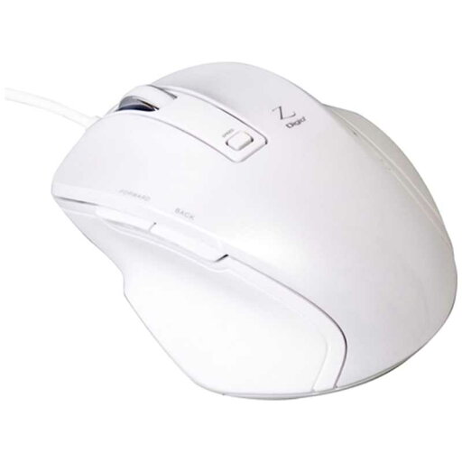 ナカバヤシ 有線BlueLEDマウス Zシリーズ(5ボタン・ホワイト) MUS-UKF120W ナカバヤシ 有線BlueLEDマウス Zシリーズ(5ボタン・ホワイト) MUS-UKF120W