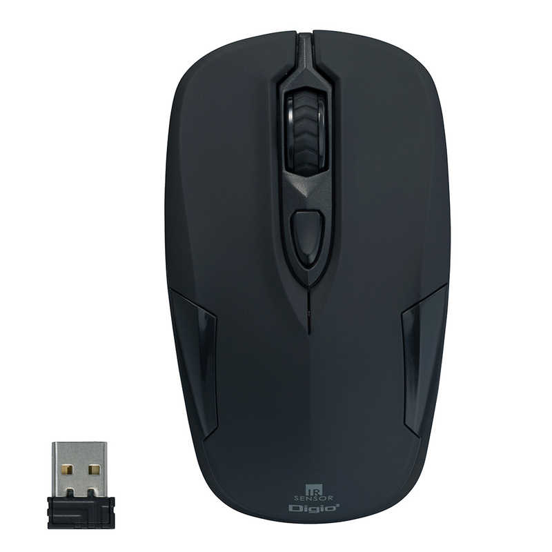 ナカバヤシ　ワイヤレス　IR　LEDマウス［USB・Win・3ボタン］　　MUS-RIT126BK