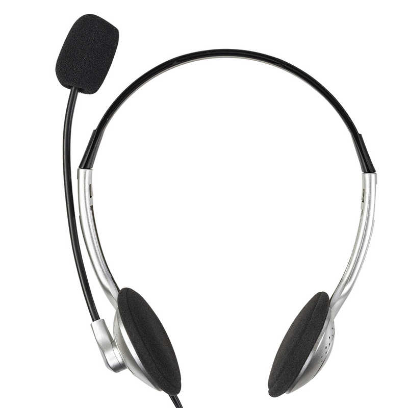 ナカバヤシ　ヘッドセット　MHM-S24SL シルバー [φ3.5mmミニプラグ /両耳 /ヘッドバンドタイプ]