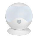 ELPA LEDセンサー付ライト 屋内、屋外兼用タイプ ホワイト PM-L750W