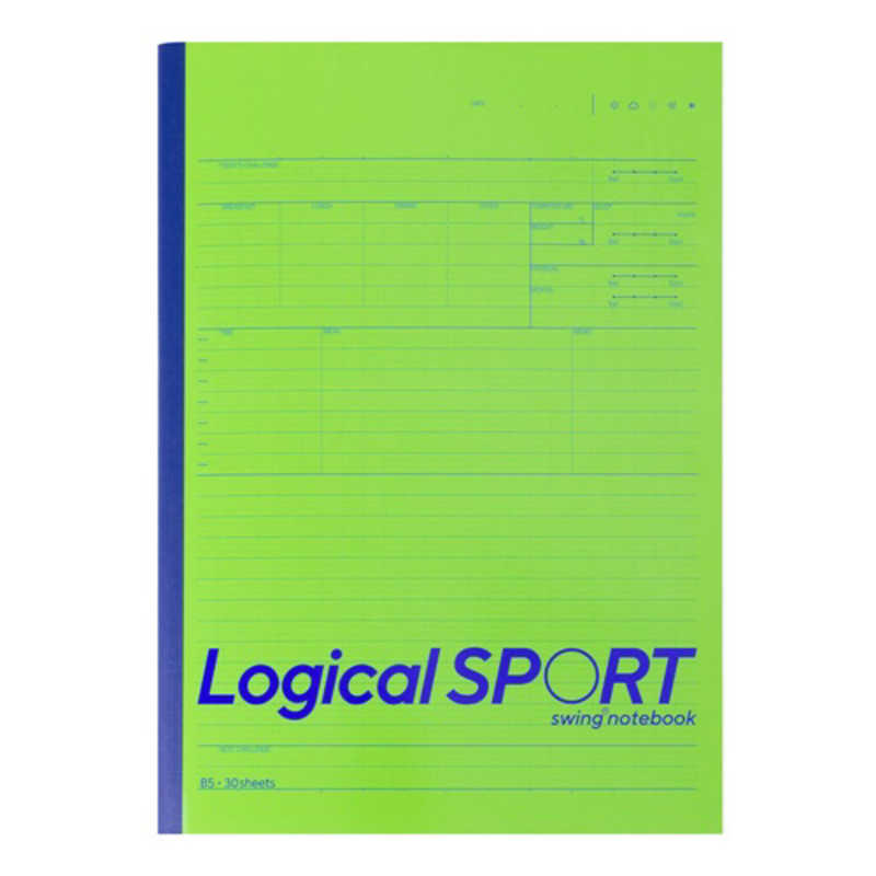 ナカバヤシ ロジカル・スポーツノート B5 単品/グリーン ノ-B590AG
