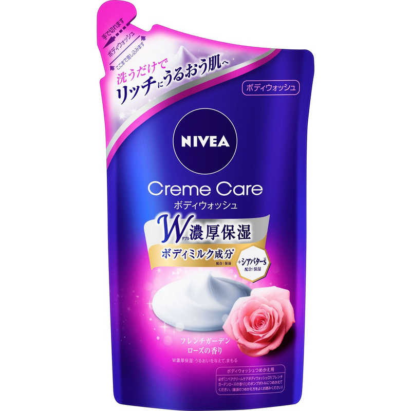 花王　NIVEA(ニベア)クリームケア ボディウォッシュ つめかえ用 360mL フレンチガーデンローズの香り