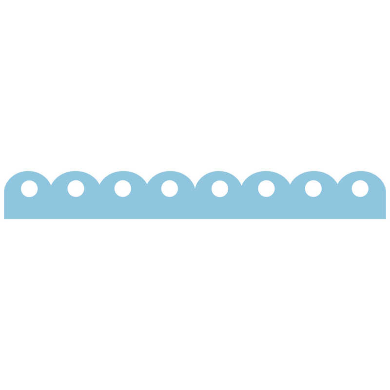 ݡKUREPUNCHBORDERDECORATIONCIRCLESEMICIRCLESBKPB130-7