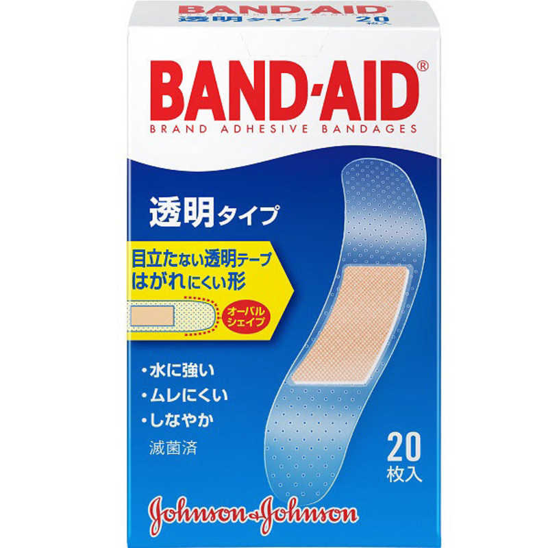 ジョンソン＆ジョンソン　バンドエイド 透明 20枚〔ばんそうこう〕のサムネイル
