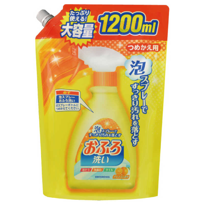 日本合成洗剤ニチゴーおふろ洗い泡スプレー詰替大容量 1200