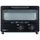 東芝 TOSHIBA オーブントースター 1000W/食パン2枚 ブラック HTR-P3