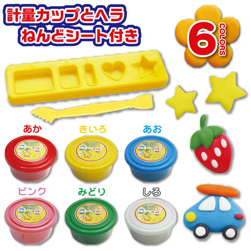 トーヨー　こめっこねんど6色　114901