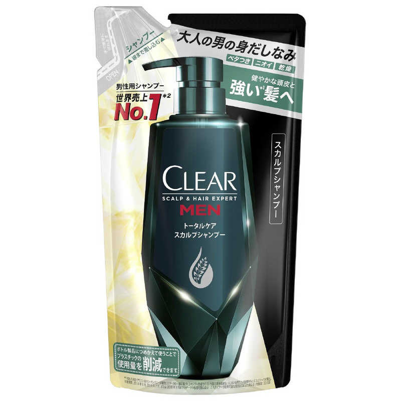 ユニリーバJCM　CLEAR(クリア)フォーメン トータルケア スカルプシャンプー 替〔シャンプー〕