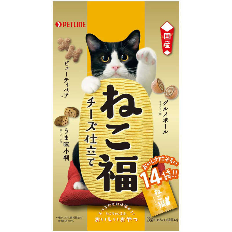 ペットライン　ねこ福 チーズ仕立て 3g×14袋