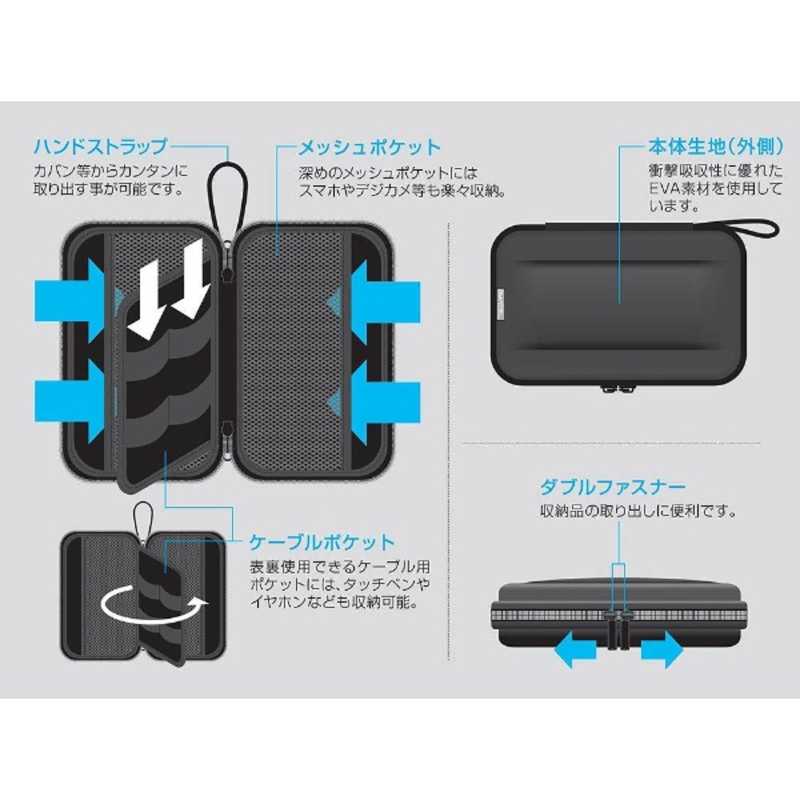 ナカバヤシ　ガジェットケース[サイズ:幅185×高さ115×厚み60mm]　SZC-GDP01BK ブラック r-kojima-10962325 コジマ楽天市場店 サンプル画像2
