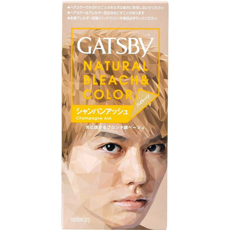 マンダム　GATSBY (ギャツビー) ナチュラルブリーチカラー シャンパンアッシュ1セット〔スタイリング剤〕