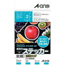 エーワン 手作りステッカー(高画質タイプ) はがきサイズ・2セット 29428