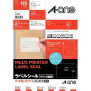 エーワン ラベルシール「プリンタ兼用」(A4サイズ:18面・10シート:180片) 31507