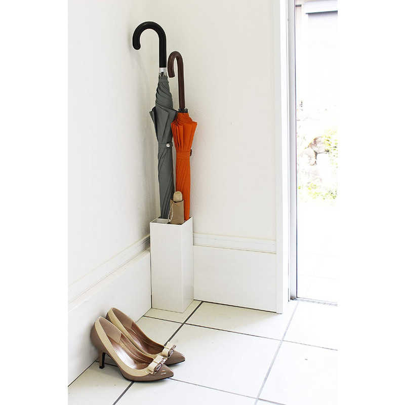 山崎実業　スマート　傘立て　ホワイト　ホワイト　6718