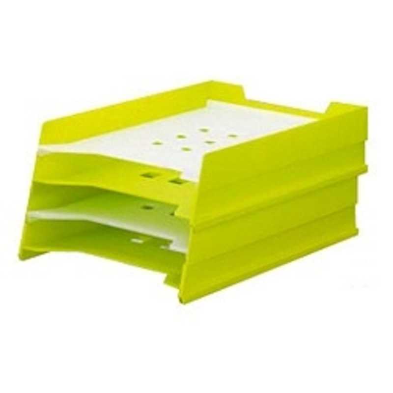 リヒトラブ　マルチレタートレー（A4）　A‐7300‐6 (黄緑)