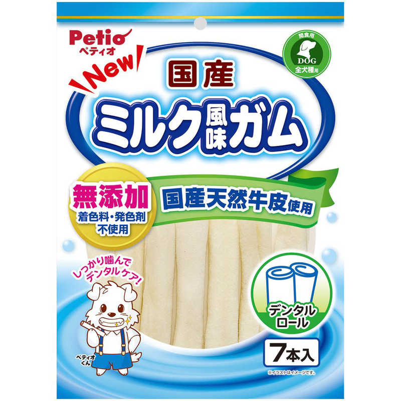ペティオ　NEW 国産 ミルク風味ガム ロール 7本入