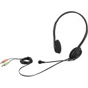 BUFFALO ヘッドセット「φ3.5ミニ」 軽量モデル(ブラック) BSHSH14BK