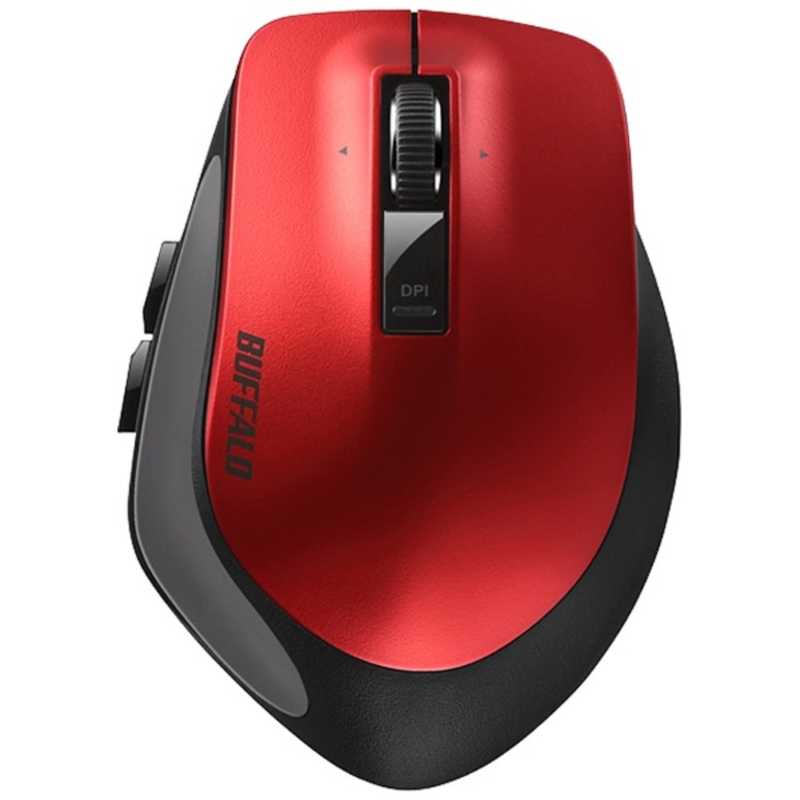 BUFFALO Bluetooth3.0 BlueLED光学式 5ボタン Mサイズ BSMBB500MRD レッド
