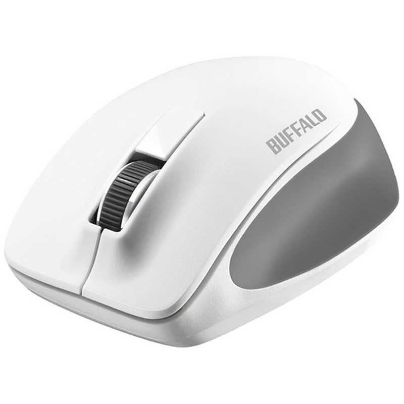 BUFFALO　Premium　Fitマウス　無線／BlueLED光学式／静音／3ボタン／Mサイズ　BSM...